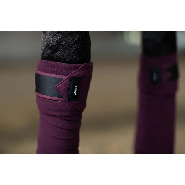 Bandages Equestrian Stockholm Fleece Black Raven Purple