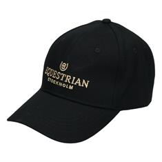 Baseball Cap Equestrian Stockholm Black Gold Black-Gold