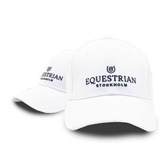 Baseball Cap Equestrian Stockholm White Blue Meadow White-Blue