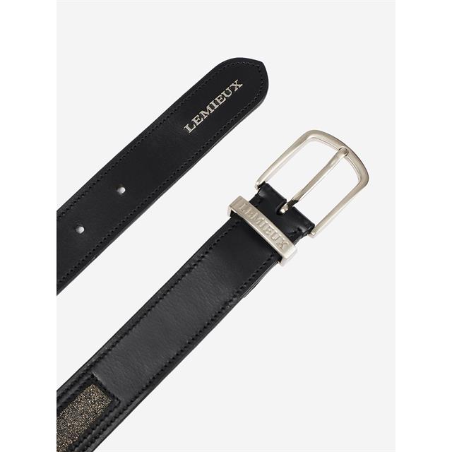Belt LeMieux Crystal Insert Black