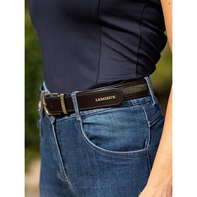 Belt LeMieux Crystal Insert Brown