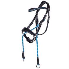 Bitless Bridle QHP Thunderbolt Black-Blue