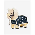 Blanket LeMieux Toy Pony Lemon Print Dark Blue-Yellow