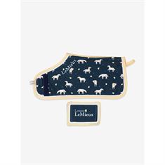 Blanket LeMieux Toy Pony Lemon Print Dark Blue-Yellow