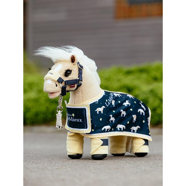 Blanket LeMieux Toy Pony Lemon Print Dark Blue-Yellow