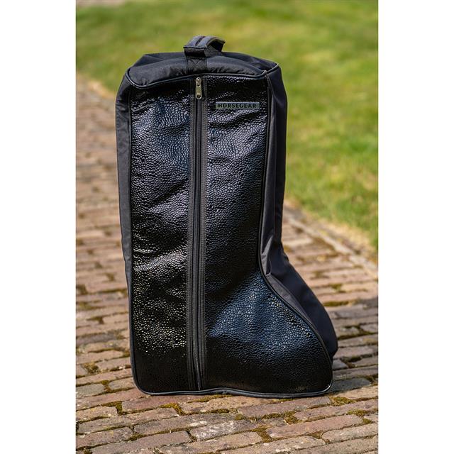 Boot Bag HORSEGEAR HGCroco Patent Black
