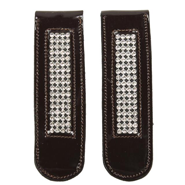 Boot Clips QHP Madonna Brown-Silver
