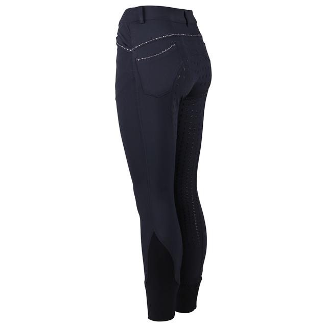 Breeches Easy Rider Elodie Diamond Kids Full Grip Dark Blue