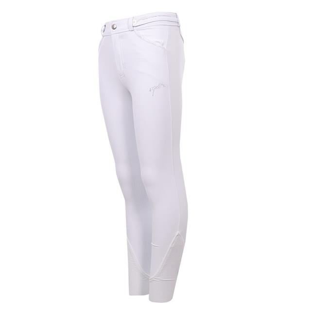Breeches Eden By Pénélope Elegance Knee Grip Kids White