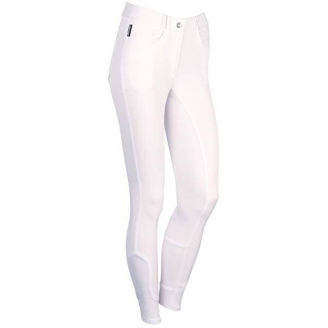 Breeches Harry's Horse Redwood Full Grip Kids White