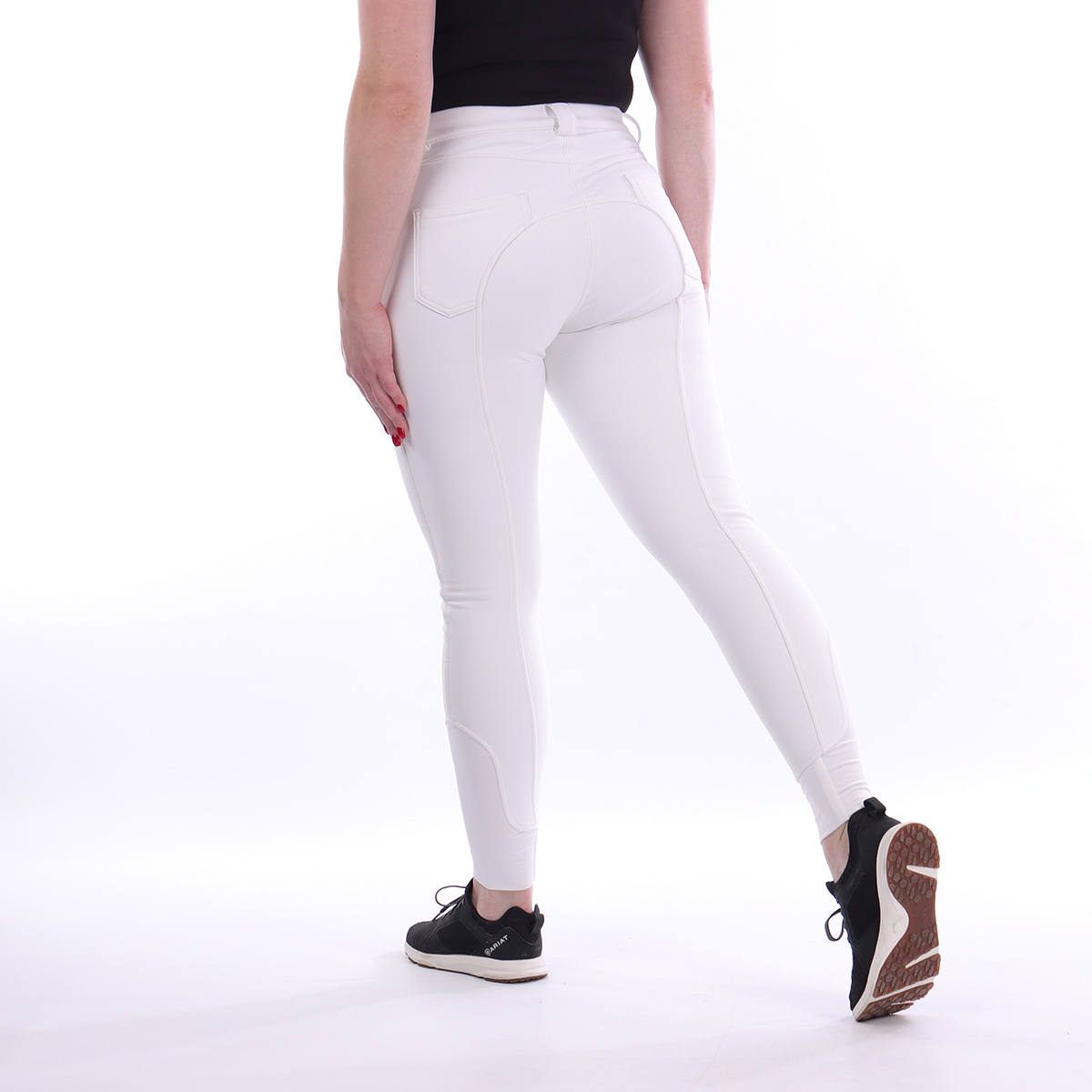 Breeches Harry's Horse Softshell Comfort Full Grip White - Epplejeck