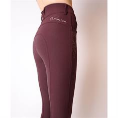 Breeches Montar Femka Yati Crystal Rosegold Full Grip Dark Red