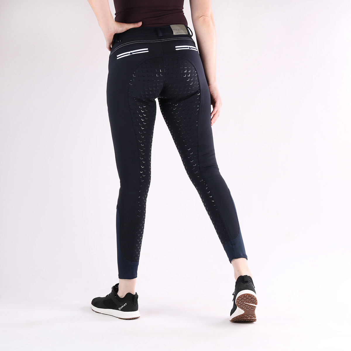 Imperial Shop Online Solid-colour high-waisted leggings with logo Official  website