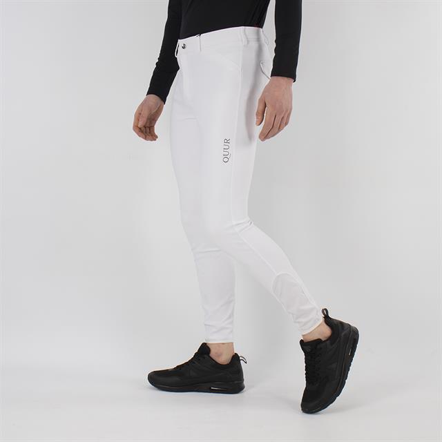 Breeches Quur QHugo Men Knee Grip White