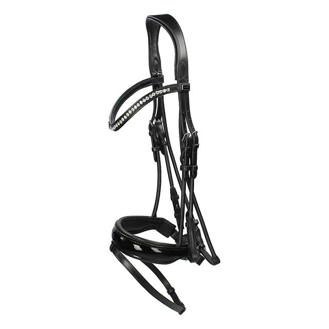 Bridle Anky Anatomical Shaped Noseband Black-Black