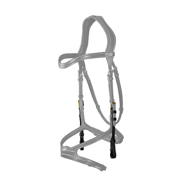 Bridle Cheekpieces Dy'on For 1-Strap Headpiece D Collection Black