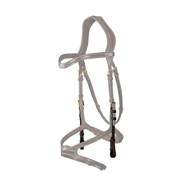 Bridle Cheekpieces Dy'on For 1-Strap Headpiece D Collection Brown