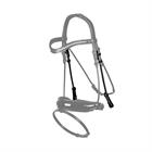 Bridle Cheekpieces Dy'on Round-Stitched Dressage Collection Black