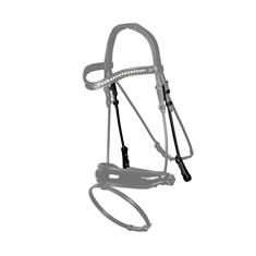 Bridle Cheekpieces Dy'on Round-Stitched Dressage Collection Black