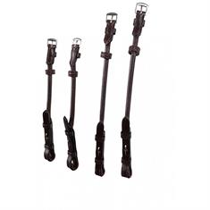 Bridle Cheekpieces for Snaffle Bridle Montar Round Curved Organic Tanned 4-pack Brown