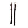 Bridle Cheekpieces Montar Contrast Blind Closures Organic Tanned Dark Brown-Beige