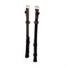 Bridle Cheekpieces Montar Contrast Blind Closures Organic Tanned Dark Brown-Beige