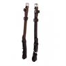 Bridle Cheekpieces Montar Contrast Cream Stitching Dark Brown-Beige