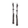 Bridle Cheekpieces Montar Curved Round Organic Tanned Brown