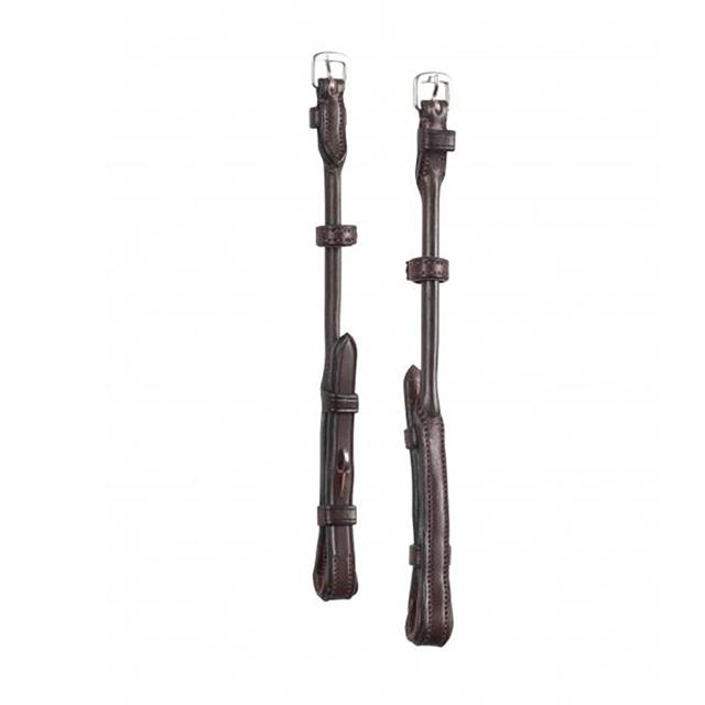 Bridle Cheekpieces Montar Curved Round Organic Tanned Brown