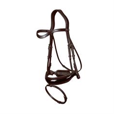 Bridle Dressage Collection by Dy'on Patent Large Crank Noseband Brown