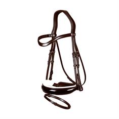 Bridle Dressage Collection by Dy'on Patent Large Crank White Padding Brown