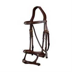 Bridle Dy'on Double Noseband D Collection Brown