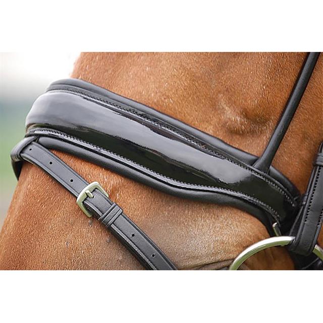 Bridle Dy'on Dressage Round Lacquer Black-Black