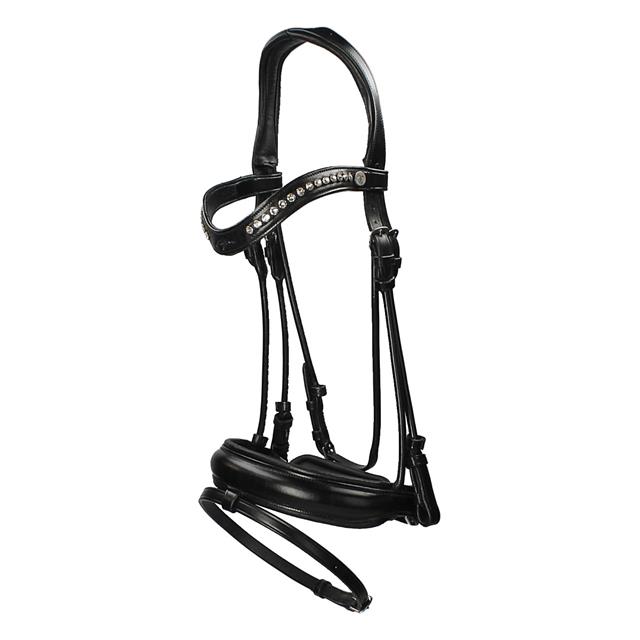 Bridle Dy'on Dressage Round Stitched Medium Black