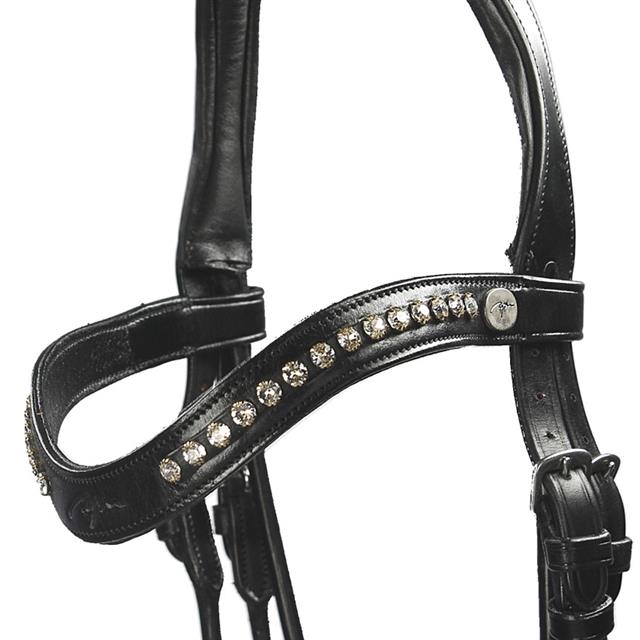 Bridle Dy'on Dressage Round Stitched Medium Black
