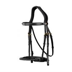 Bridle Dy'on Leather Covered Rope Noseband Black