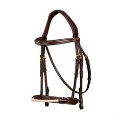 Bridle Dy'on Rope Noseband D Collection Brown