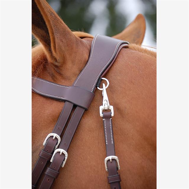 Bridle Dy'on Working Collection Flash Noseband With Snap Hooks Brown