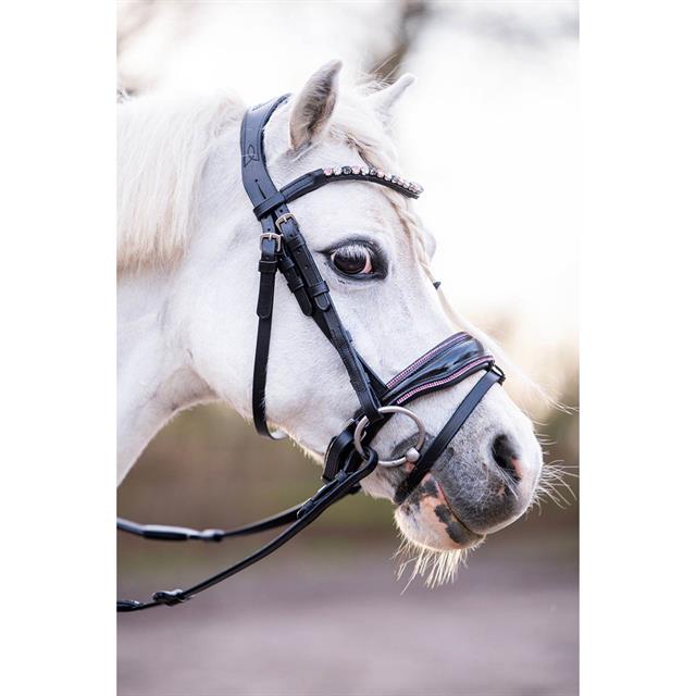 Bridle HB Showtime Special A-Pony Black-Pink