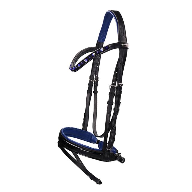 Bridle Horka Flamingo Black-Blue