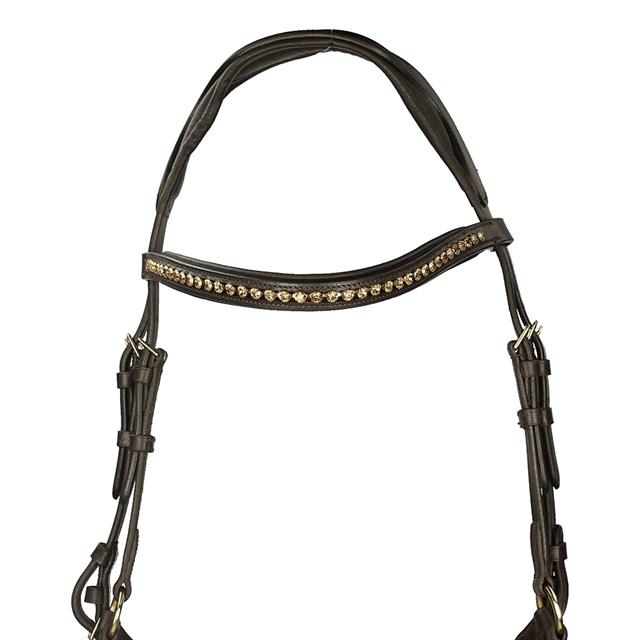 Bridle Horsegear Quasar Brown-Gold