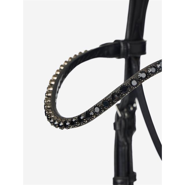 Bridle LeMieux Dressage Kudos Patent Black-Black