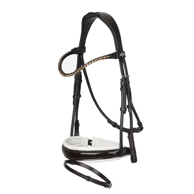 Bridle LeMieux Dressage Kudos Patent Brown-White