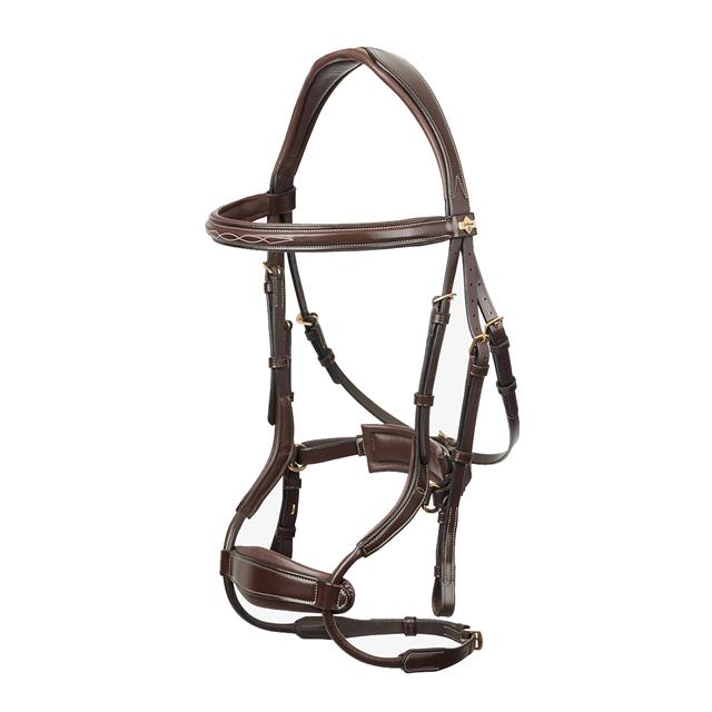 Bridle LeMieux Kudos Clear Arc Brown-Gold