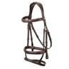 Bridle LeMieux Kudos Double Noseband Brown-Gold