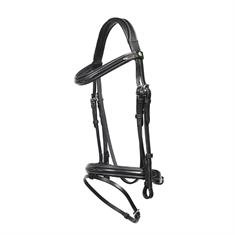 Bridle LJ Leathers New Pro Stainless Steel Buckles Black