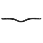 Browband Black Swarovski V-Shaped New English Collection Dy'on Black