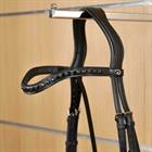Browband Black Swarovski V-Shaped New English Collection Dy'on Black