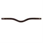 Browband Black Swarovski V-Shaped New English Collection Dy'on Brown