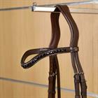 Browband Black Swarovski V-Shaped New English Collection Dy'on Brown